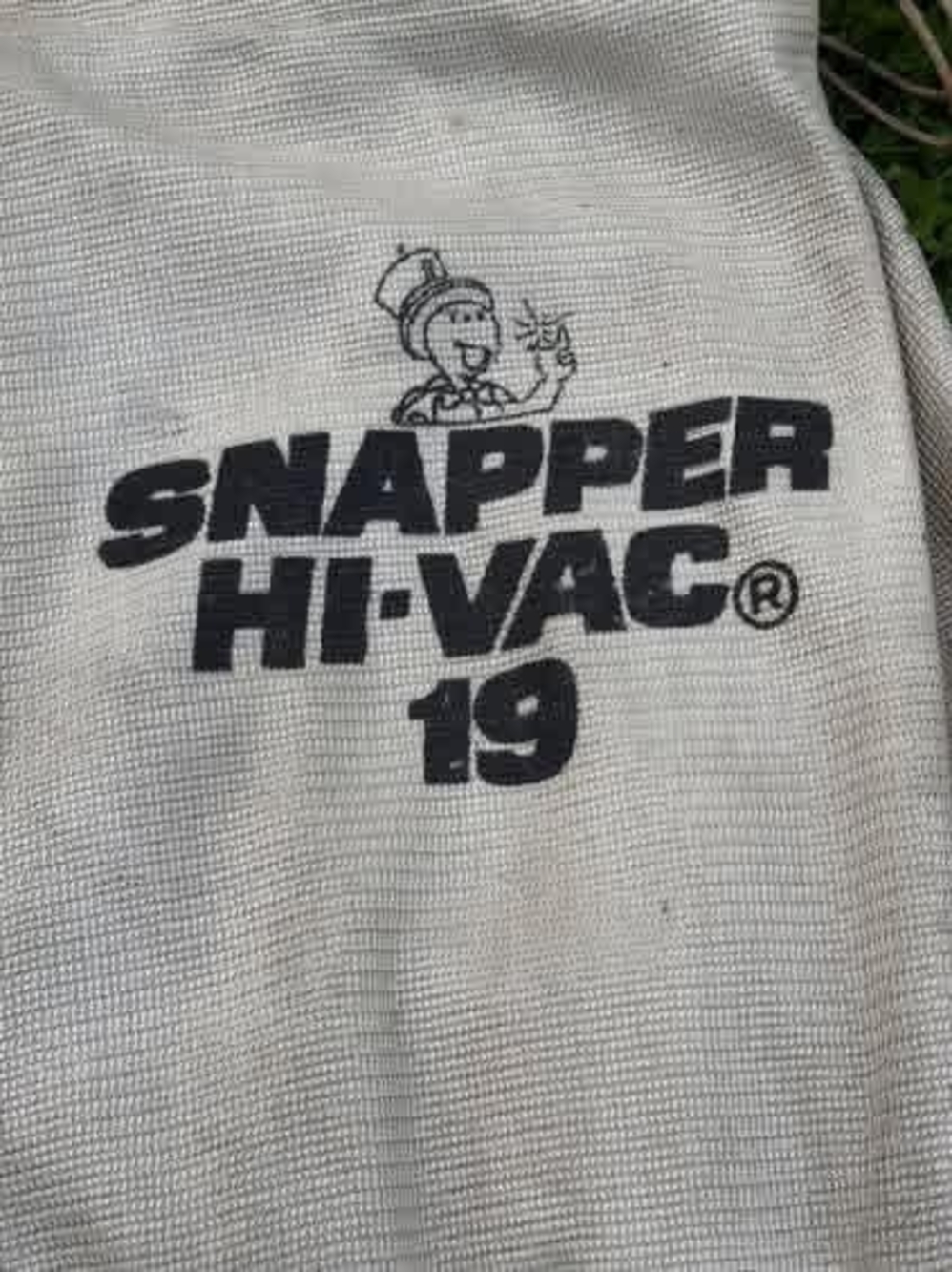 Vintage Snapper Lawnmower Bag